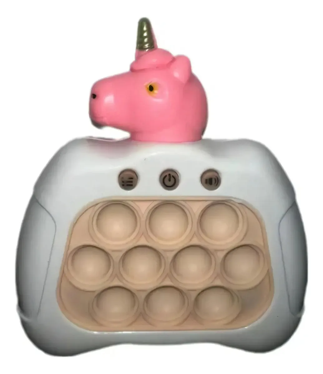 Jogo Pop-it Sensory Fidget Toys, brinquedo colorido de unicórnio