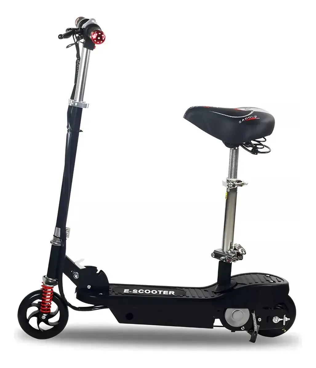 Scooter elétrico para crianças 12km/h 120w skate elétrico preto