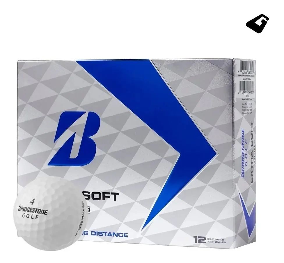 Bola de golfe branca extra macia Bridgestone