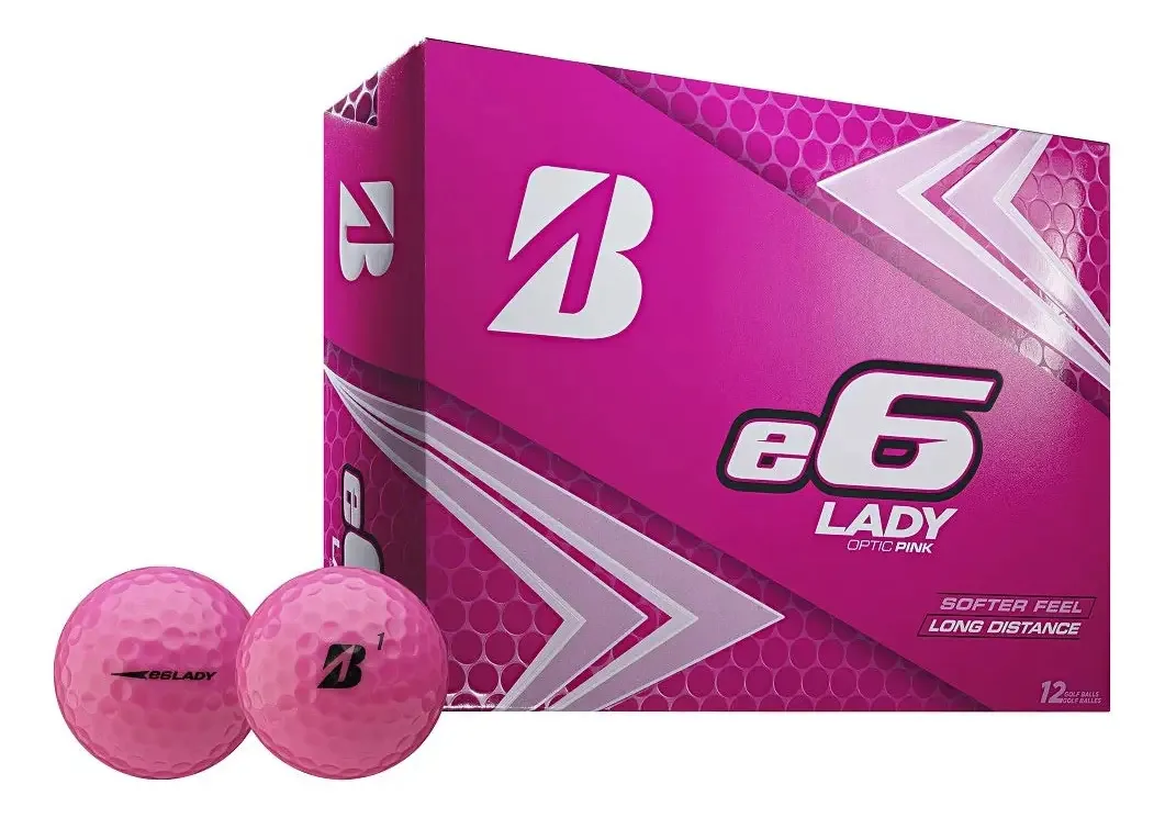 Bridgestone 2019 E6 - Bola de golfe para mulheres, branca