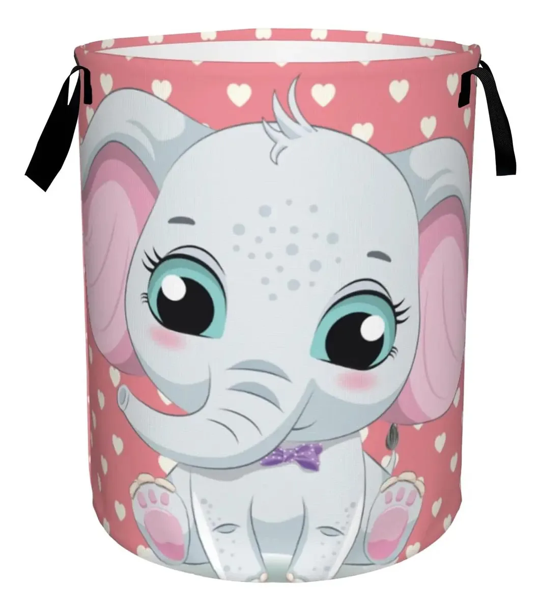 Cesto de roupa suja fofo para elefantes, Hungry