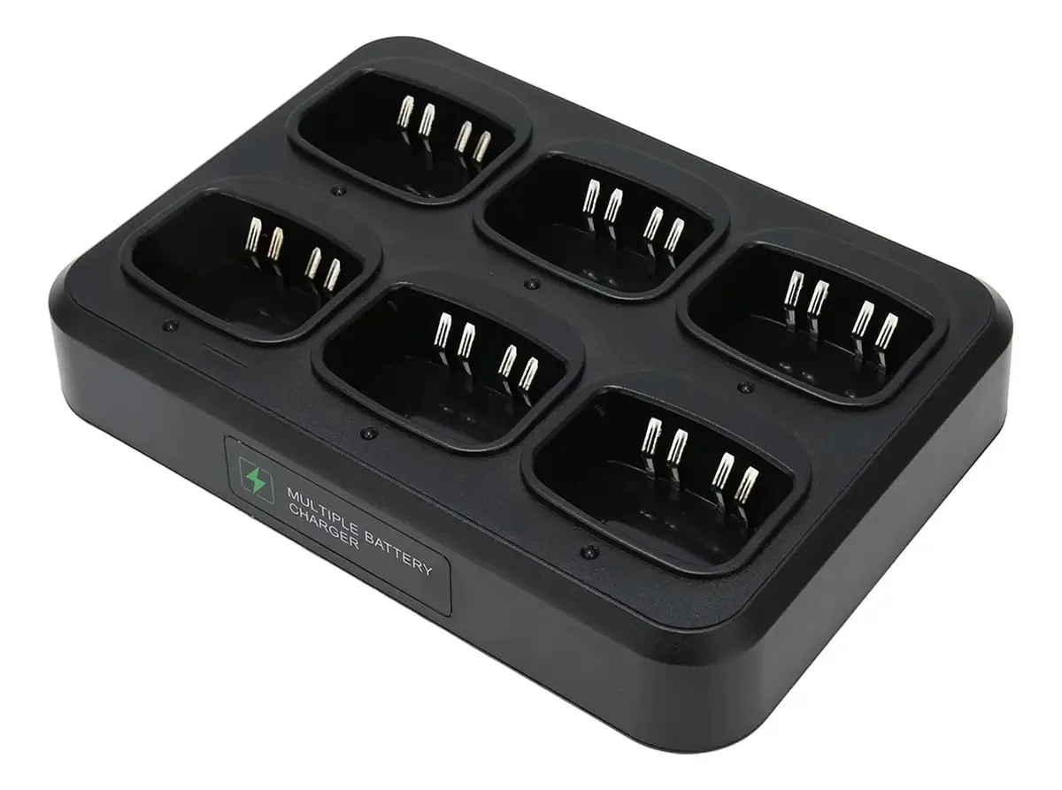 Carregador Walkie Talkie Yitre, carregador portátil de várias unidades seguro de alta eficiência, saída CA de 500 mA (100-240 V para GP688 (US Plug) Uu.)