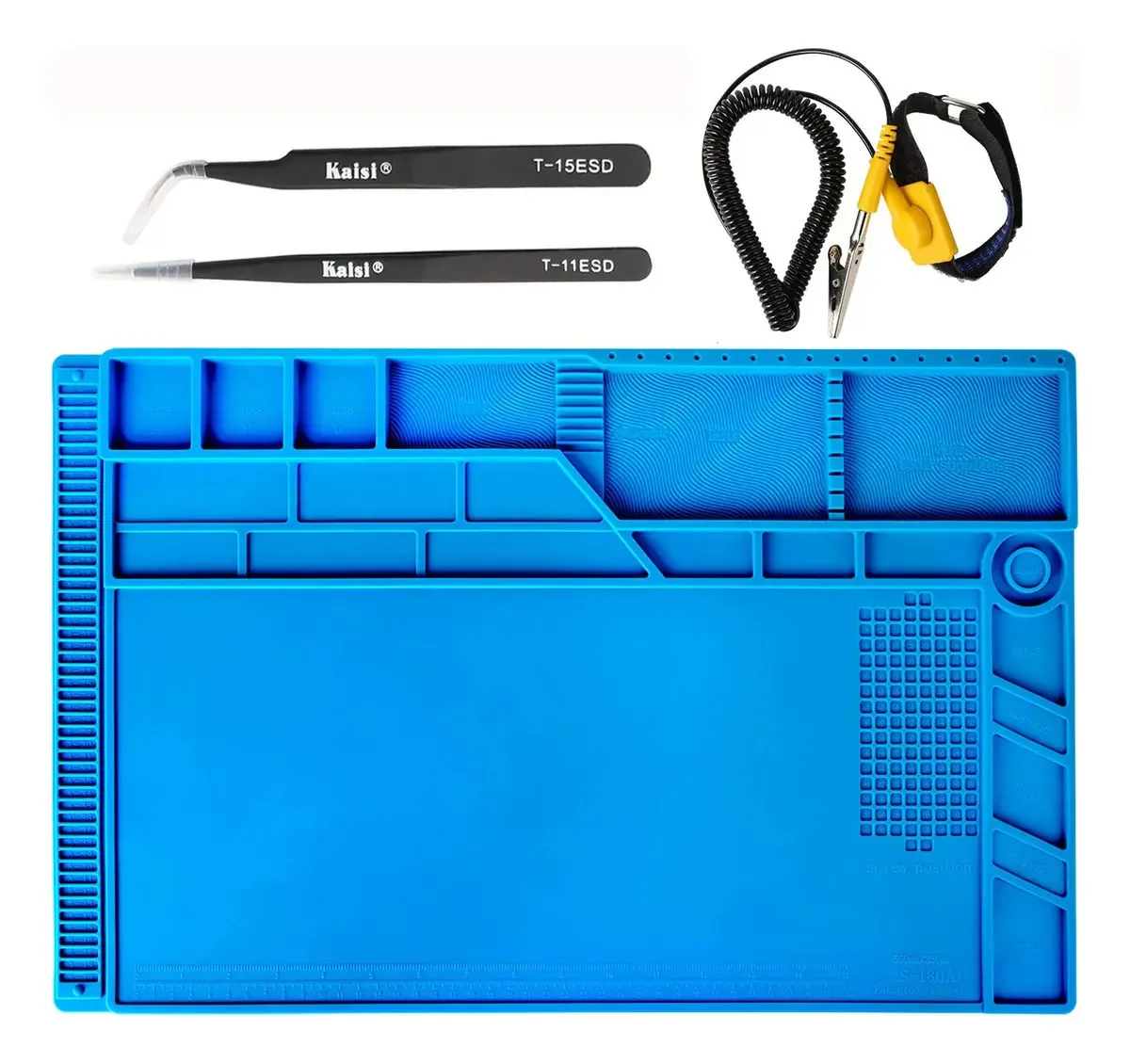 Kaisi S-180 - Tapete de silicone grande para trabalho em 3D