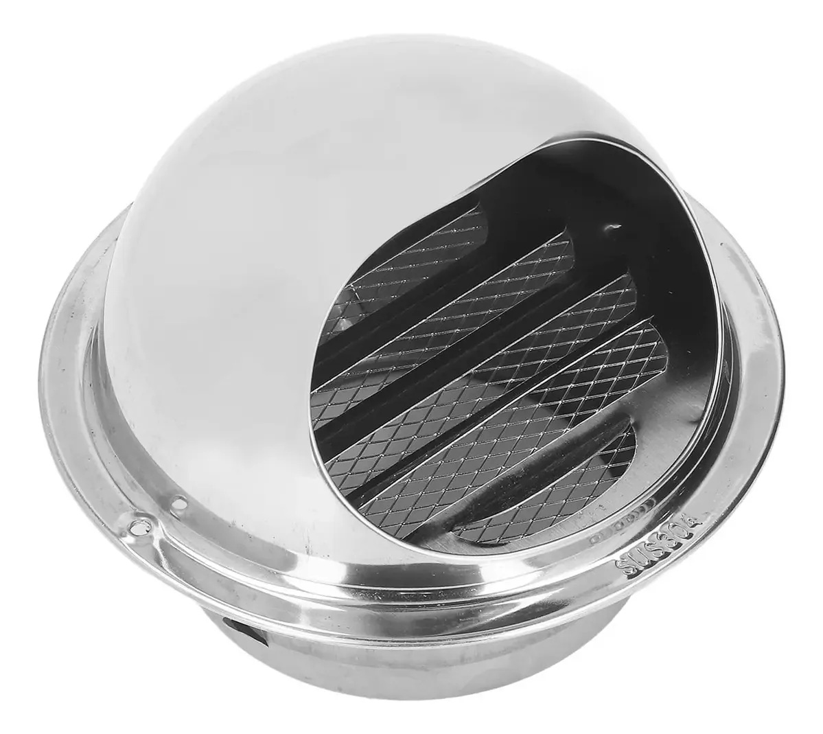 Baok Grade de Ventilação Circular de Aço Inoxidável para Equipamentos de Ventilação Grade de Ventilação Redonda Robusta à Prova de Vento para Grade de Secadora (100 mm / 3.9 polegadas)