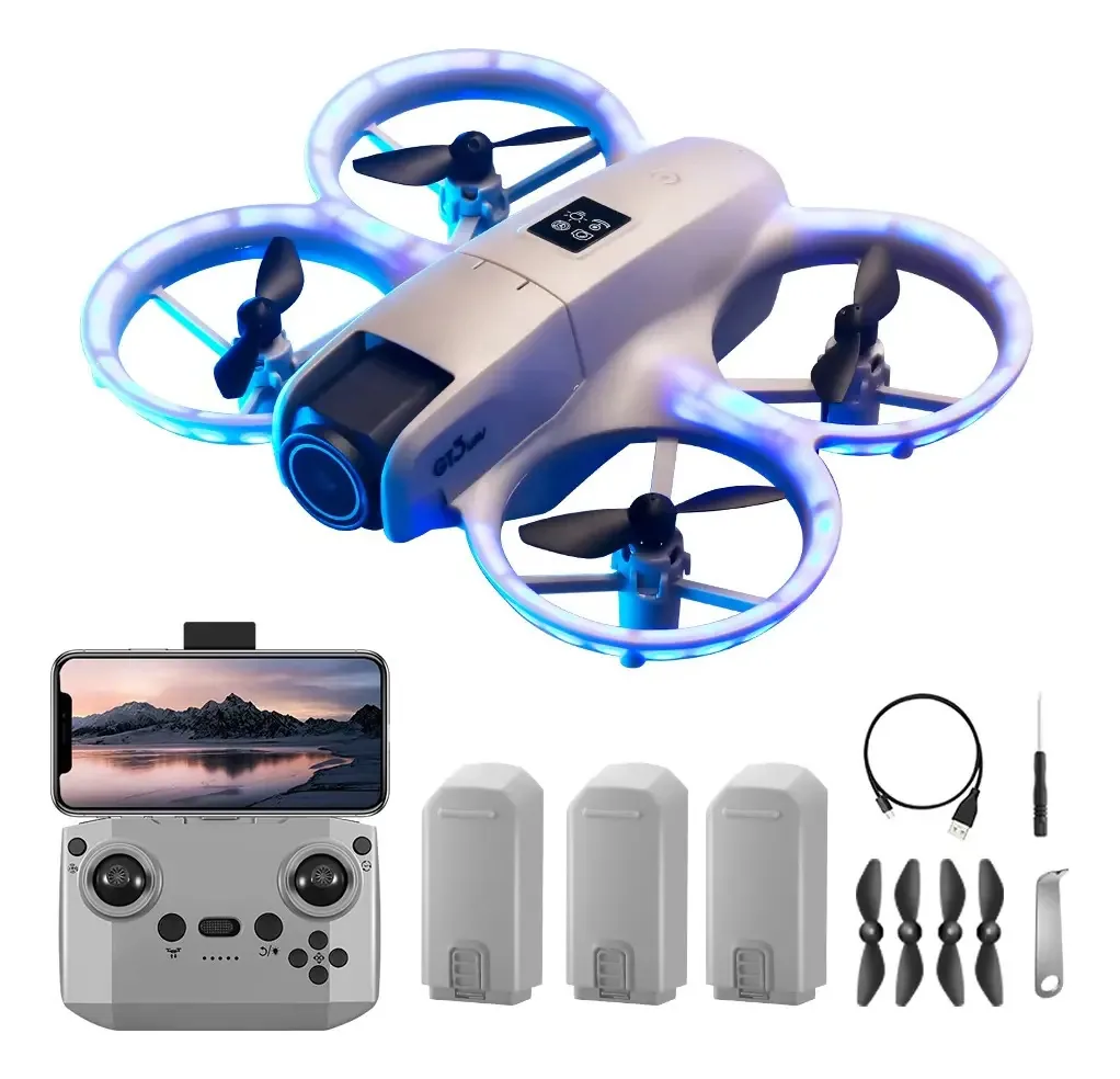 Mini drone com câmera 4k, brinquedo voador para crianças Axnengt3