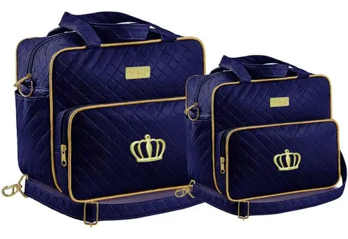 Kit Bolsa Maternidade Plike Baby Azul Marinho Dr2