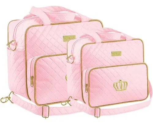 Kit Bolsa Maternidade Plike Baby Rosa Dr2