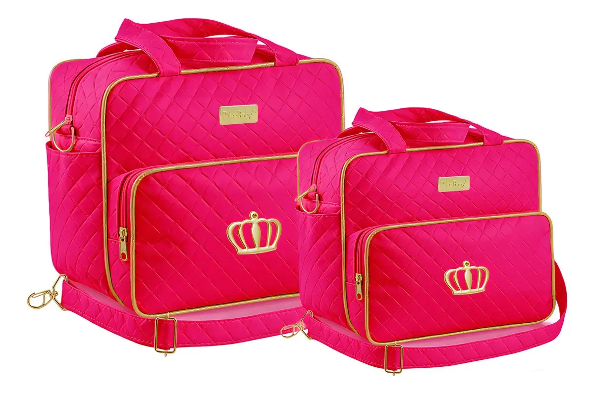 Kit Bolsa Maternidade Plike Baby Pink Dr2