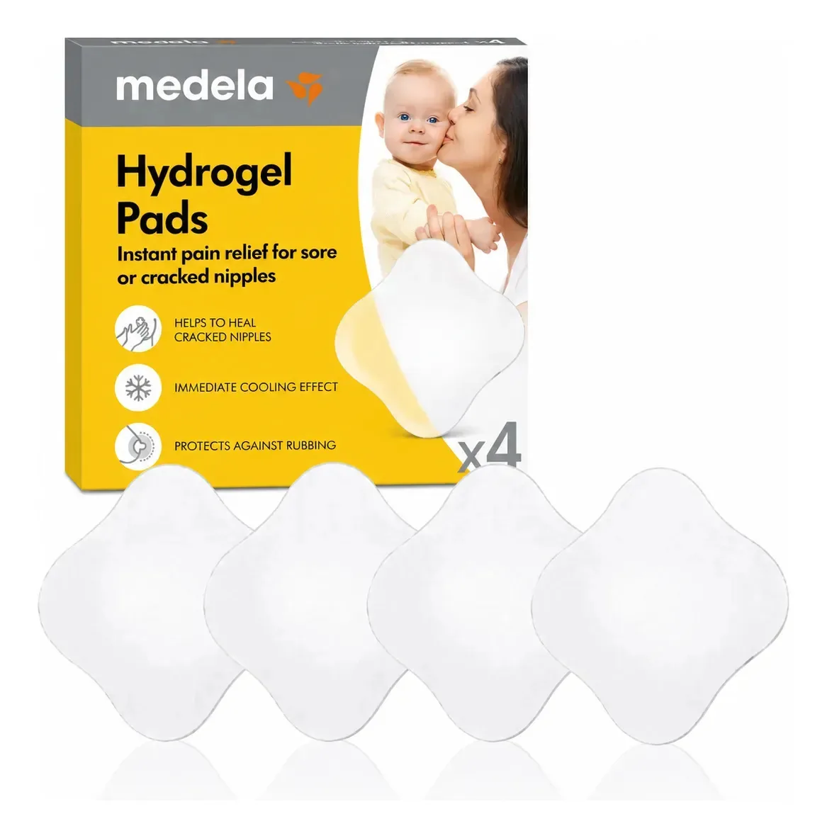 Almofadas Hidrogel Proteção Mamilos Doloridos Medela C/ 4 Un