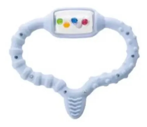 Almofada de dentição para bebês Curaprox, azul sólido