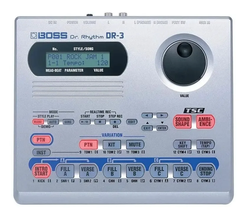 Câmera rítmica Boss Dr-3
