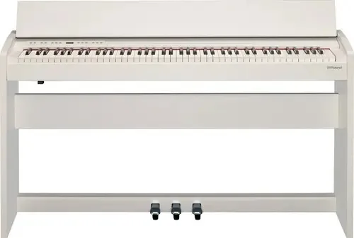 Piano vertical digital branco sobrenatural Roland F-140r