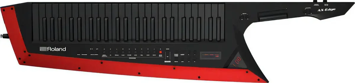 Sintetizador Roland AX-Edge (em forma de guitarra)
