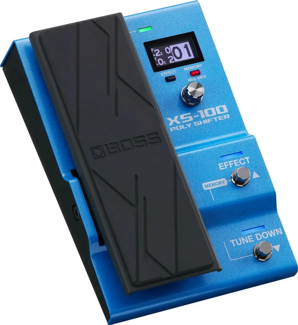 Pedal de efeitos de guitarra elétrica Boss Xs-100 Poly Shifter Blue