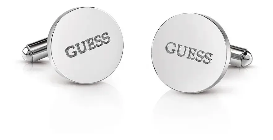 Abotoaduras masculinas Guess Silver Colour3
