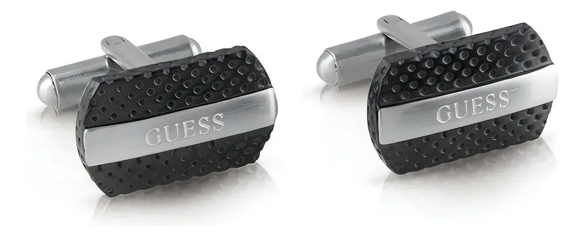 Abotoaduras Guess Silver para homens