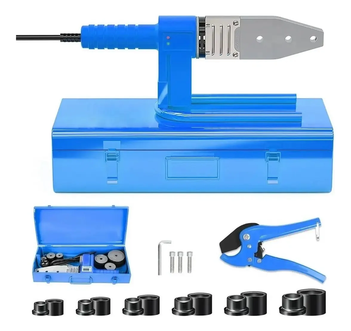Kit de fusão a quente de 800 W com 6 dados (20 mm a 63 mm) Ppr
