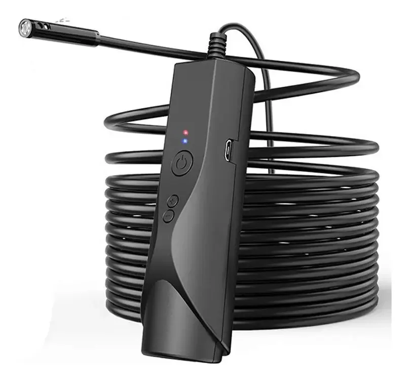 Câmera WiFi Yotat de 8mm IP67, Borescópio WiFi à prova d'água, Câmera de Inspeção Dual 1080p HD com 8 LEDs