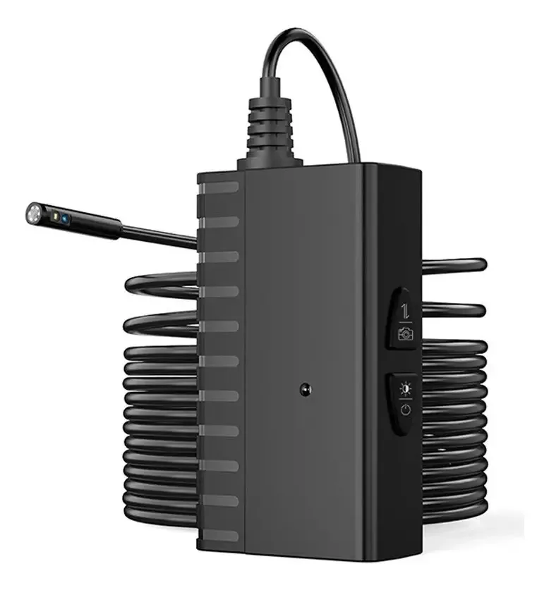 Câmera Dupla Sem Fio Yotat de Inspeção Tipo Serpente IP67 1080p 5.5mm 2.0MP HD com Bateria de 2600mAh