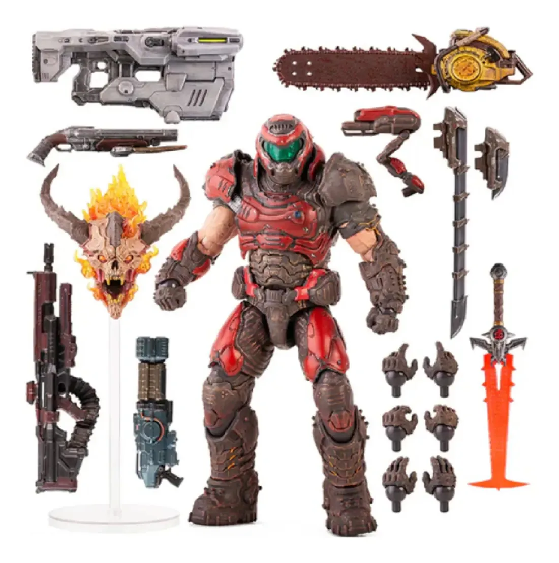 Boneco de ação Mondo doom Slayer