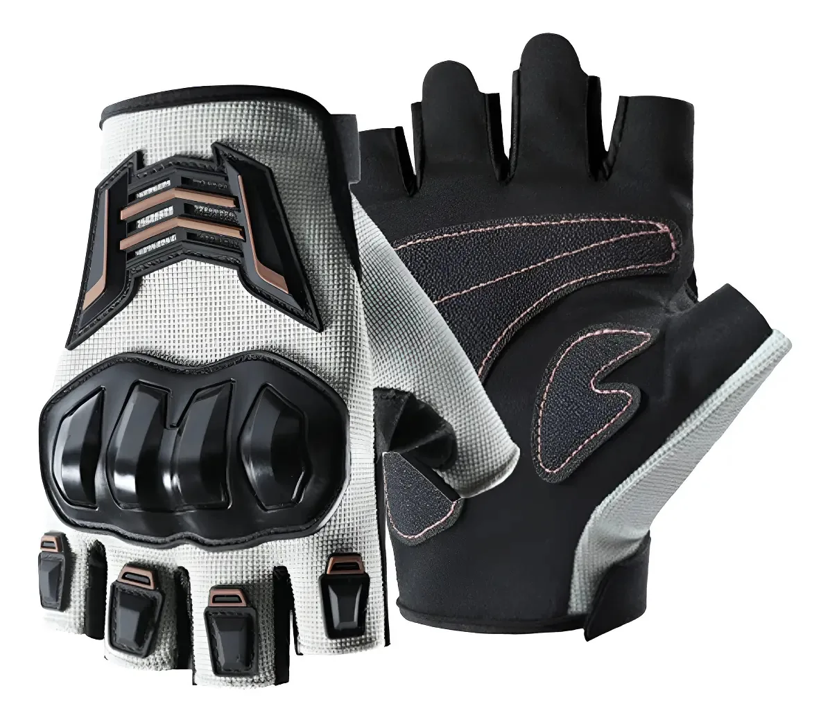 Luvas táticas, acessórios para motocicletas, luvas de motocicleta, cor: bege, L