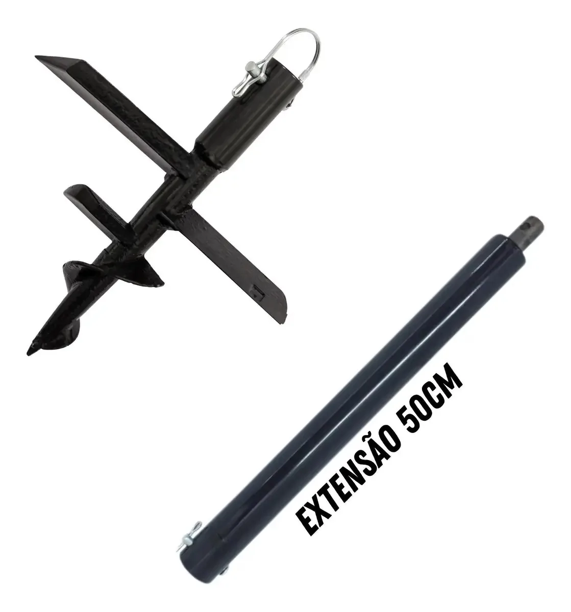 Broca Perfurador Para Plantio De Mudas + Extensor De 50cm