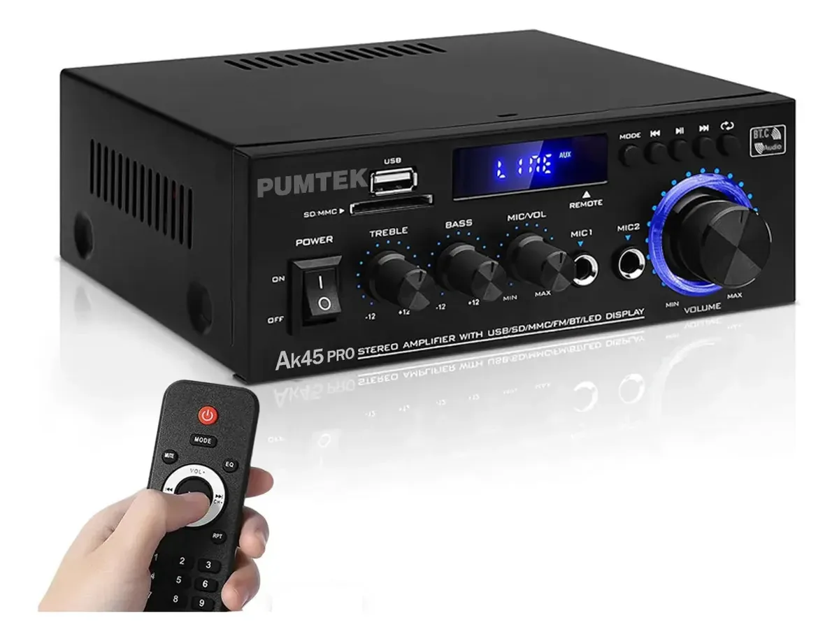 Amplificador De Potência De Áudio Ak45 2*40w