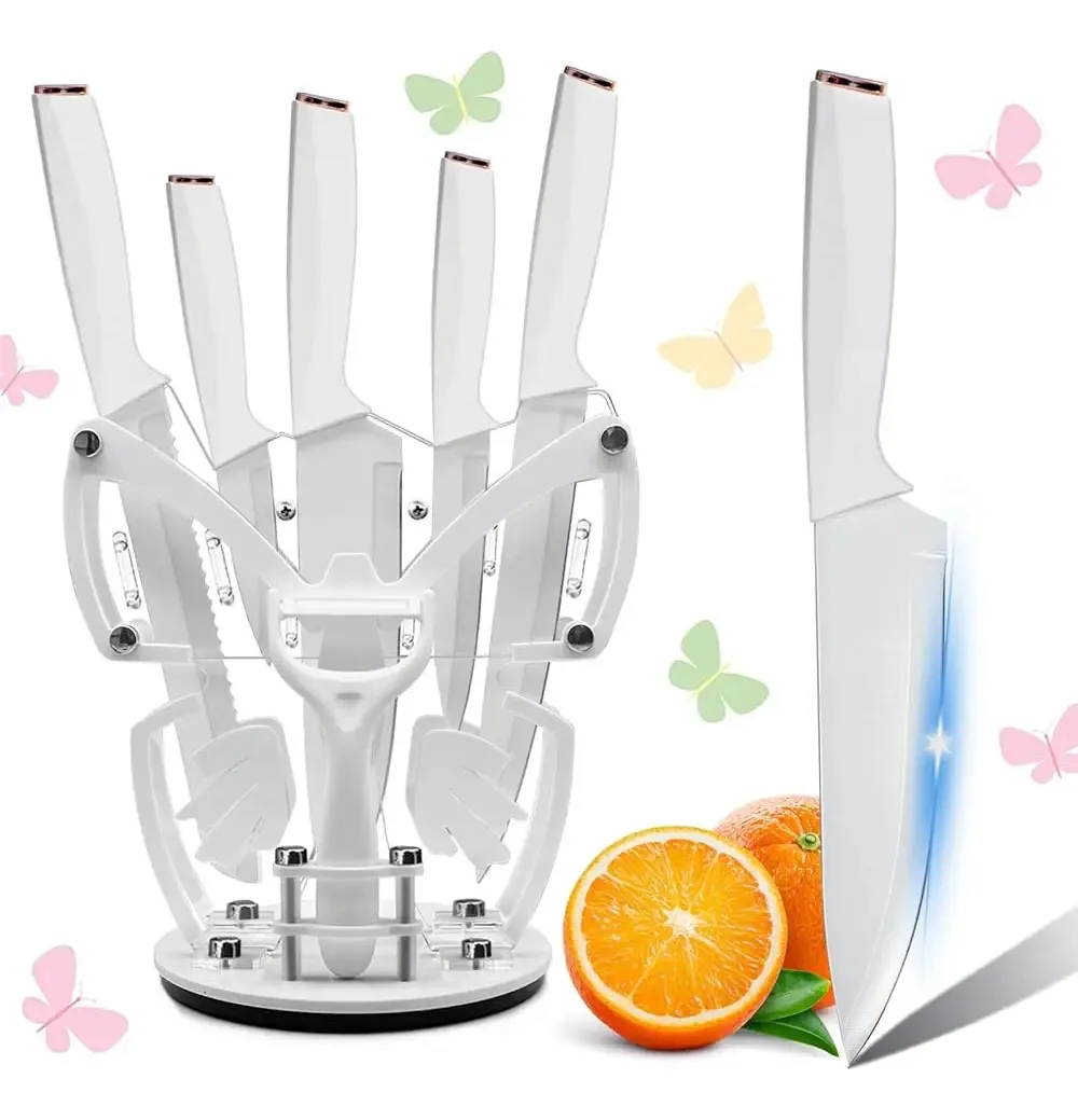 Conjunto de facas de cozinha femininas, conjunto de facas