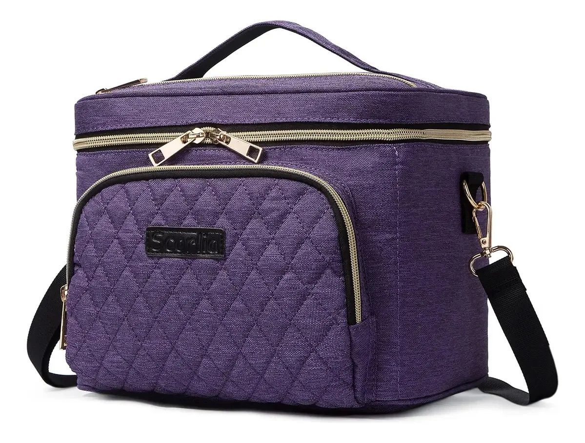 Bolsa de maquiagem Scorlia Hzb-, roxa