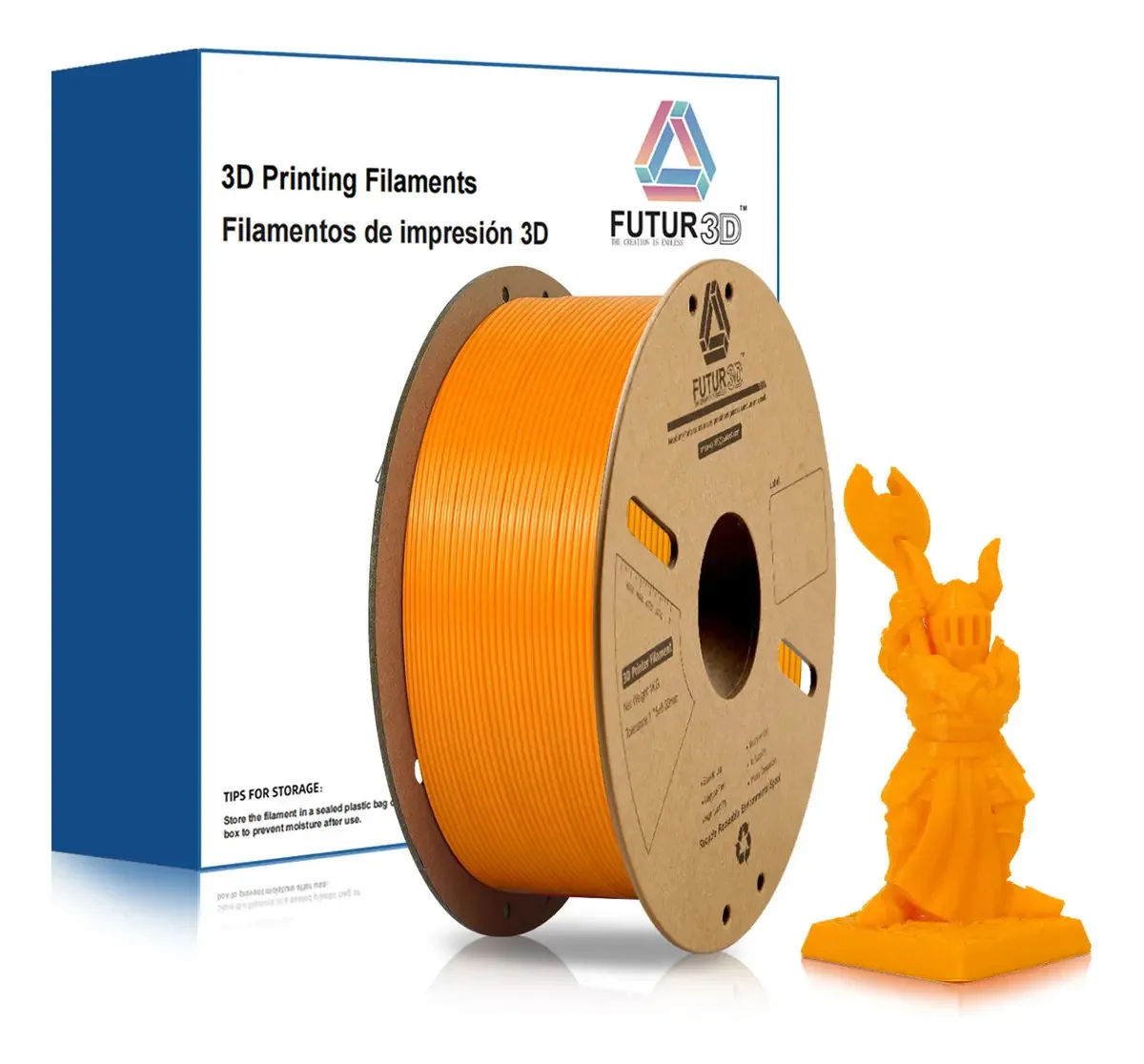 Filamento Petg de impressão 3D Futur 3D 1.75 mm/1 kg Naran