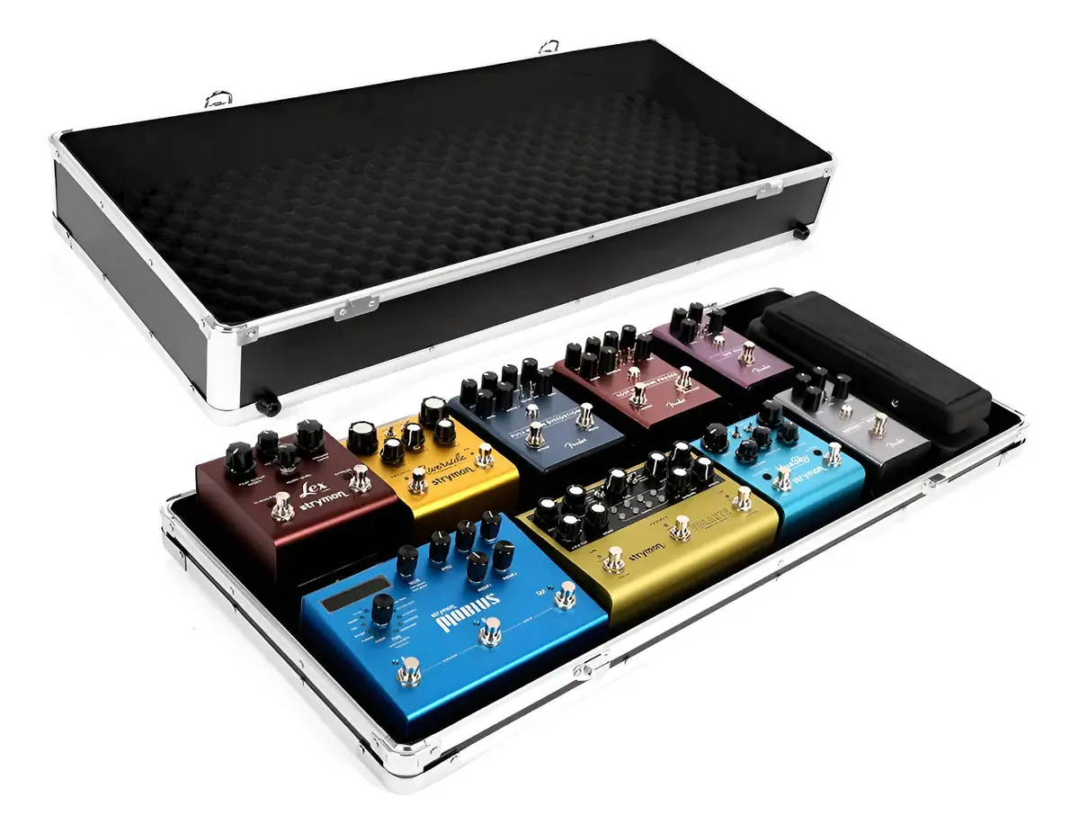 Estojo para pedais multiefeitos de guitarra 70 x 30 x 10 cm