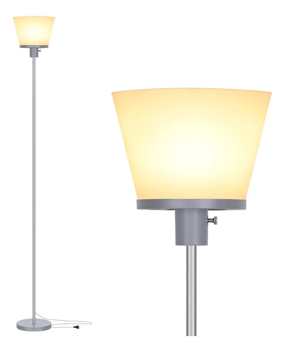 Luminária de chão de quarto Kukobo, luminária de chão LED
