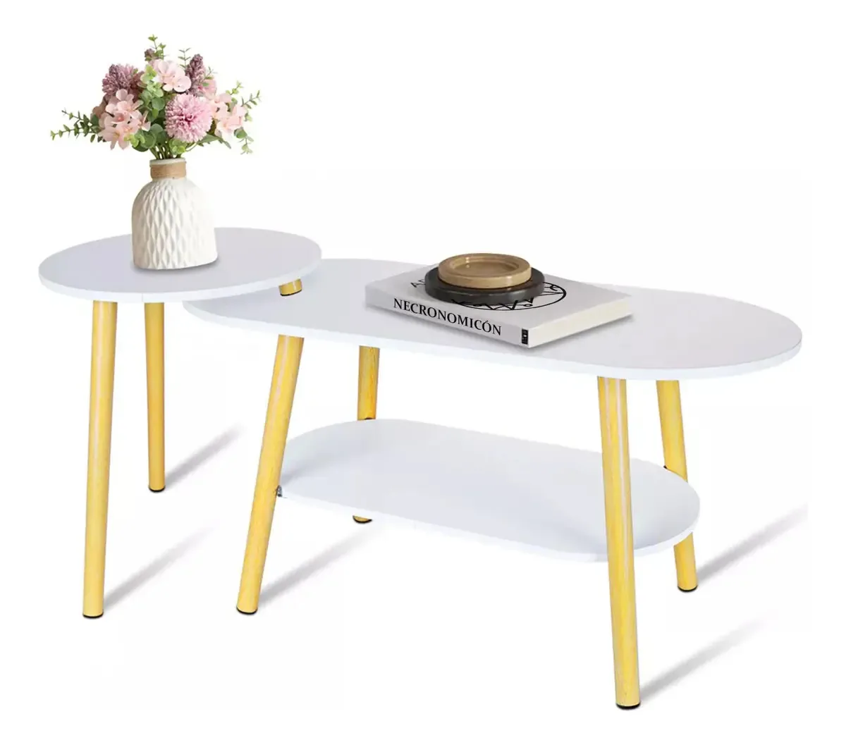 Mesa minimalista para casa, cor branca
