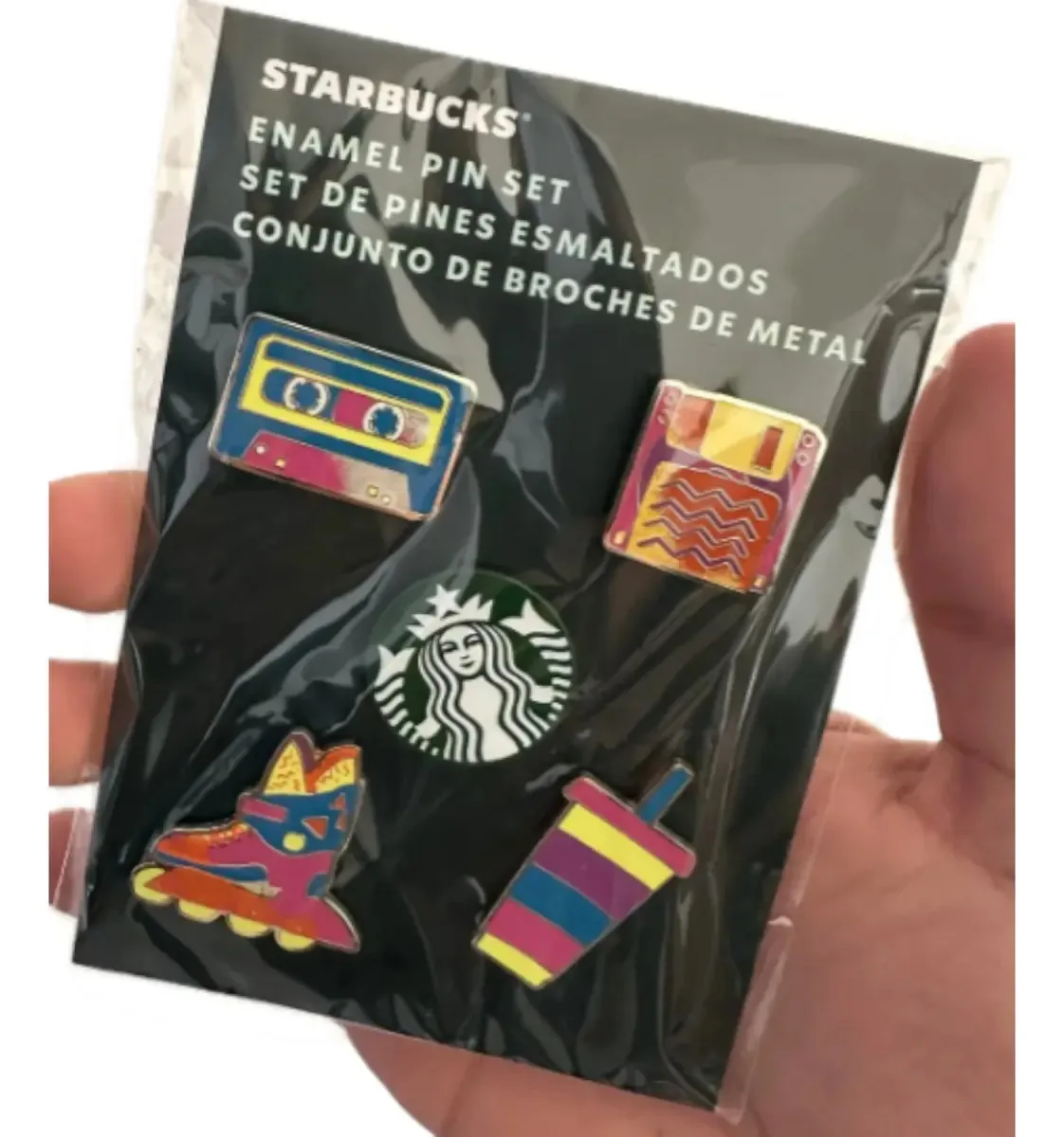 Clipe de pino retrô Starbucks 2024 cores