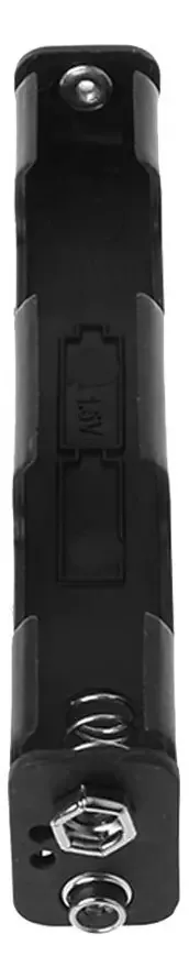 Hiopoiuyt - Suporte de Bateria AA de 9 V para Baterias AA na Cor Preta, Caixa de Armazenamento para Camadas de Carcaça com Contêiner de Conector de 6 V