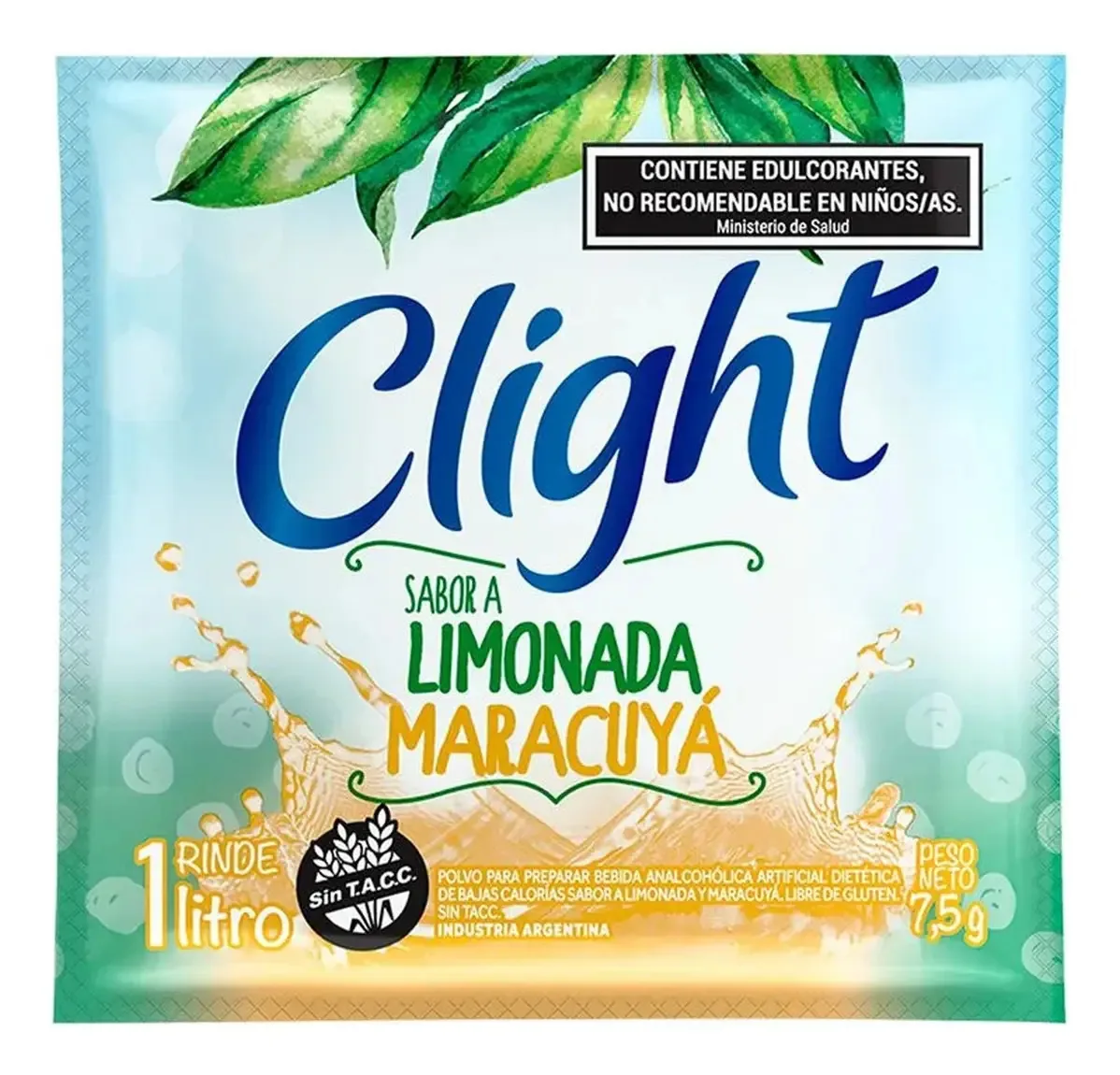 Suco Clight Em Pó Limonada Maracujá 7,5g