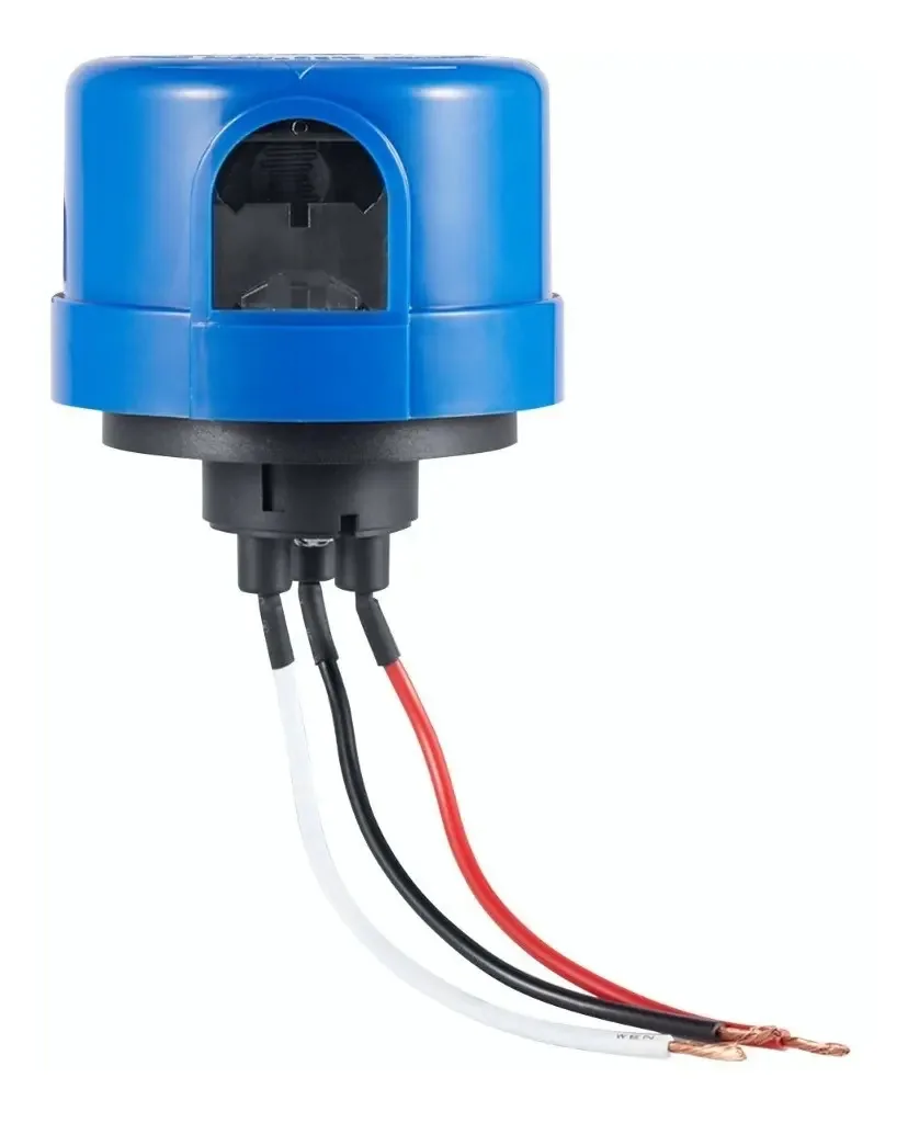 A fotocélula 110v - 240v 1300w para uso externo inclui base