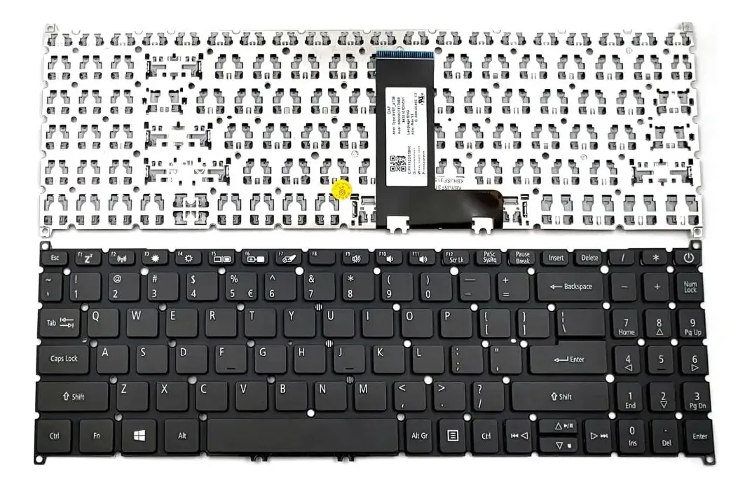 Teclados Para Notebooks E Netbooks Kgigibe Cor Preto Inglês Us