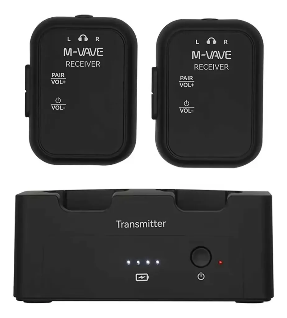 Monitor Intraauricular M-Vave WP-12 2,4G 3ms com Bateria