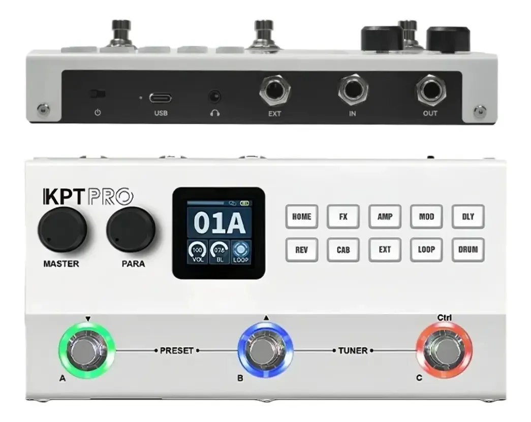 Guitarra Baixo Yuime Kpt Pro C/ Efeitos E 120 Presets