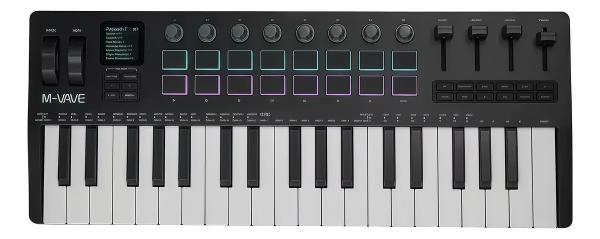 Controlador Midi M-vave Smk-37 Pro Com Almofada De Bateria