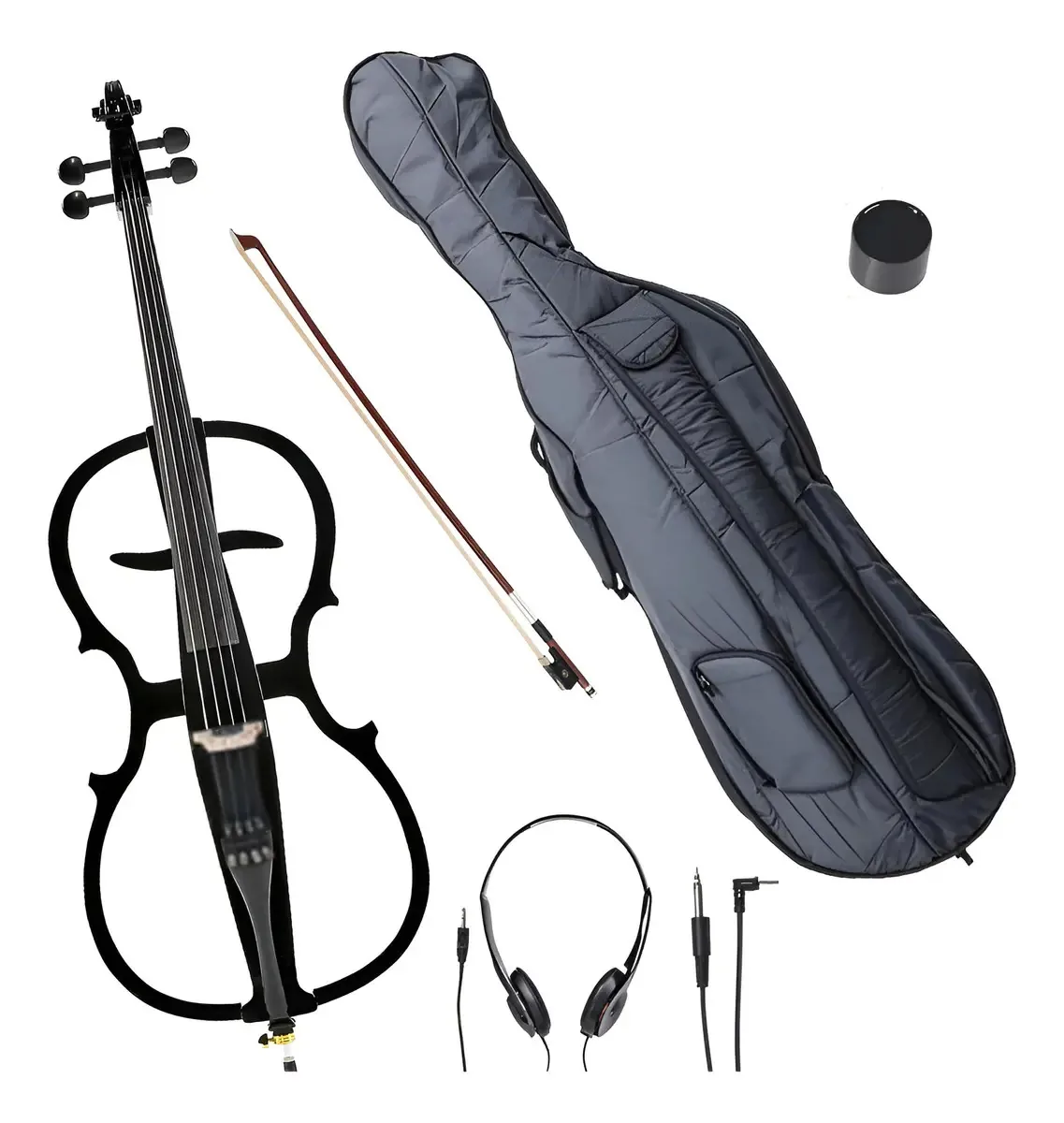 Violoncelo elétrico 4/4 de tamanho completo Verahaus com
