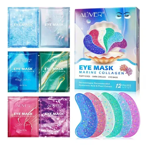 Nuedsfxo Géis Para Olhos Com Colágeno Marinho Natural Hialurni