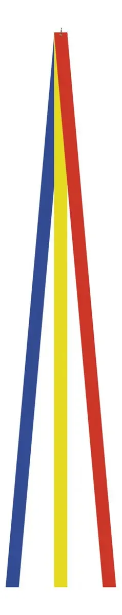 Cauda de pipa vermelha, amarela e azul de 30 cm