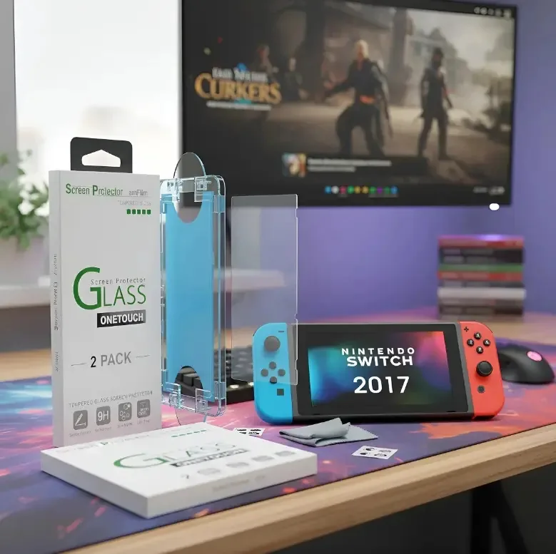 Protetor de tela para consoles de videogame TECOMOKO compatível com Nintendo Switch