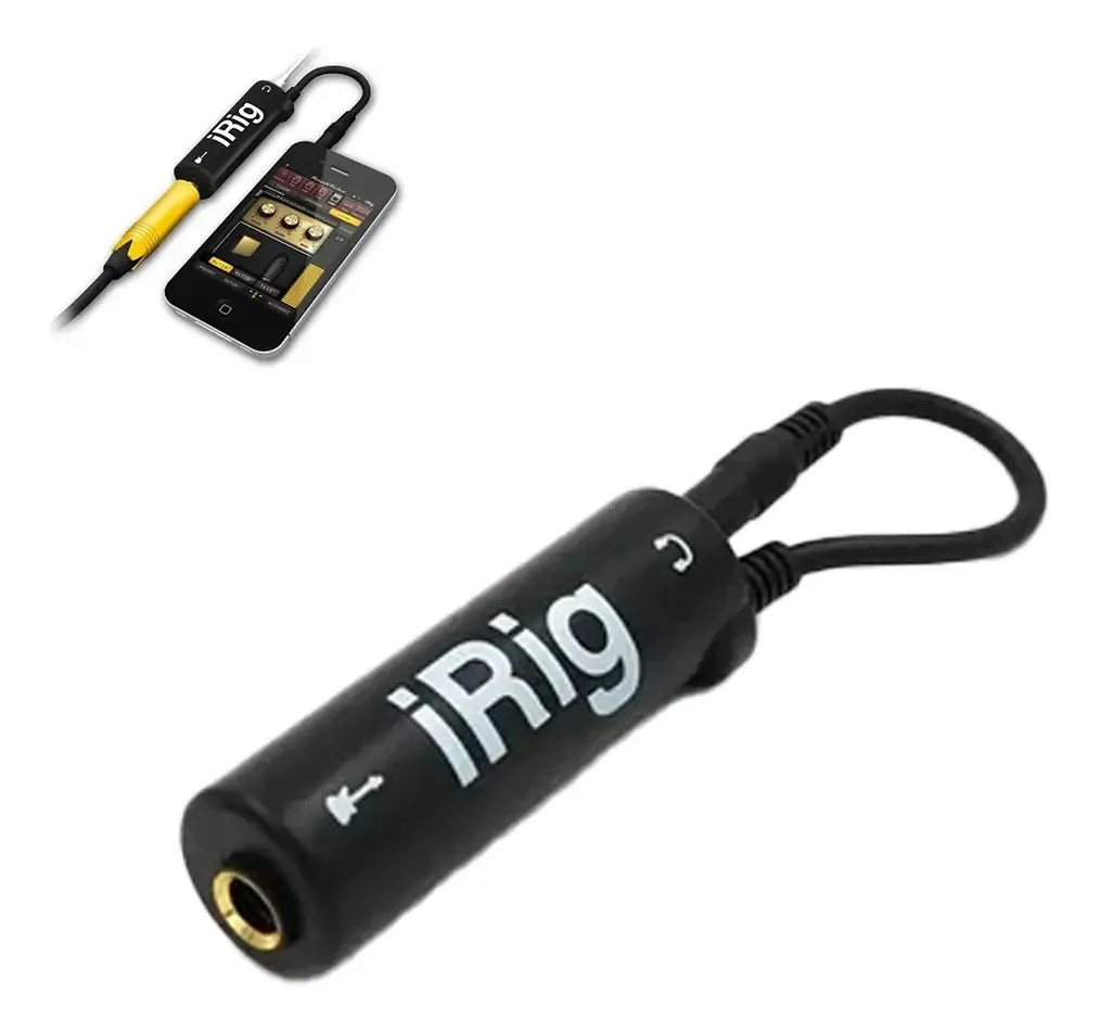 Cabo para conexão de guitarra Irig Interface Amplitube