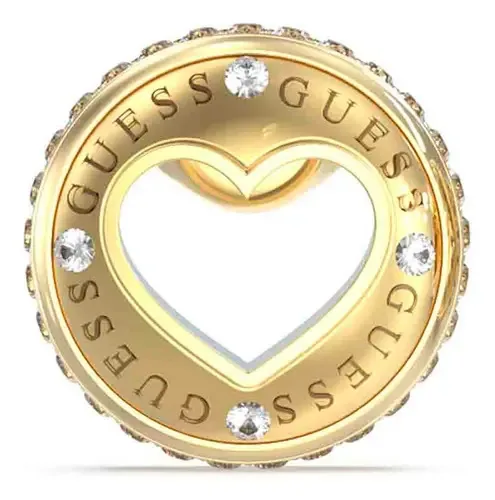 Brincos femininos Guess, joias, brincos banhados a ouro, brincos 3