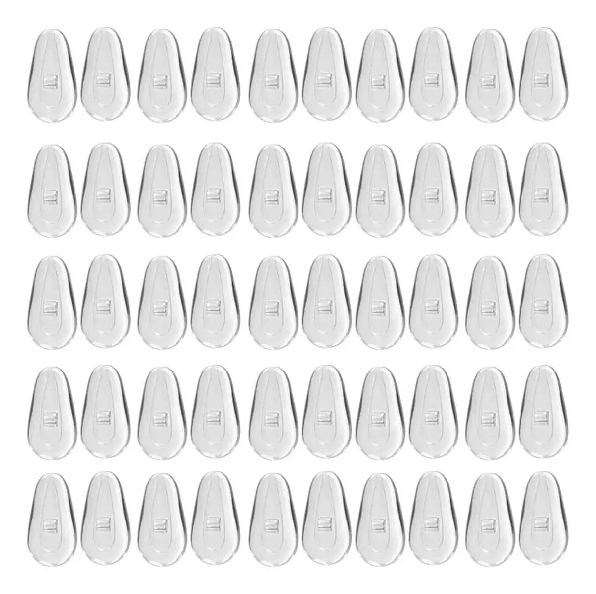 Royalead - 25 Pares de Almofadas para Nariz para Óculos com Câmara de Ar, Almofadas para Nariz com Câmara de Ar, Almofadas para Nariz em Forma de D, Almofadas