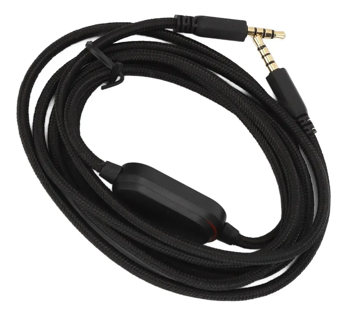 Cabo de som AW720h banhado a 24k de qualidade premium para conectividade perfeita Cabo de tecido brilhante Cabo de reposição trançado para fones de ouvido mudos AW510h AW310h