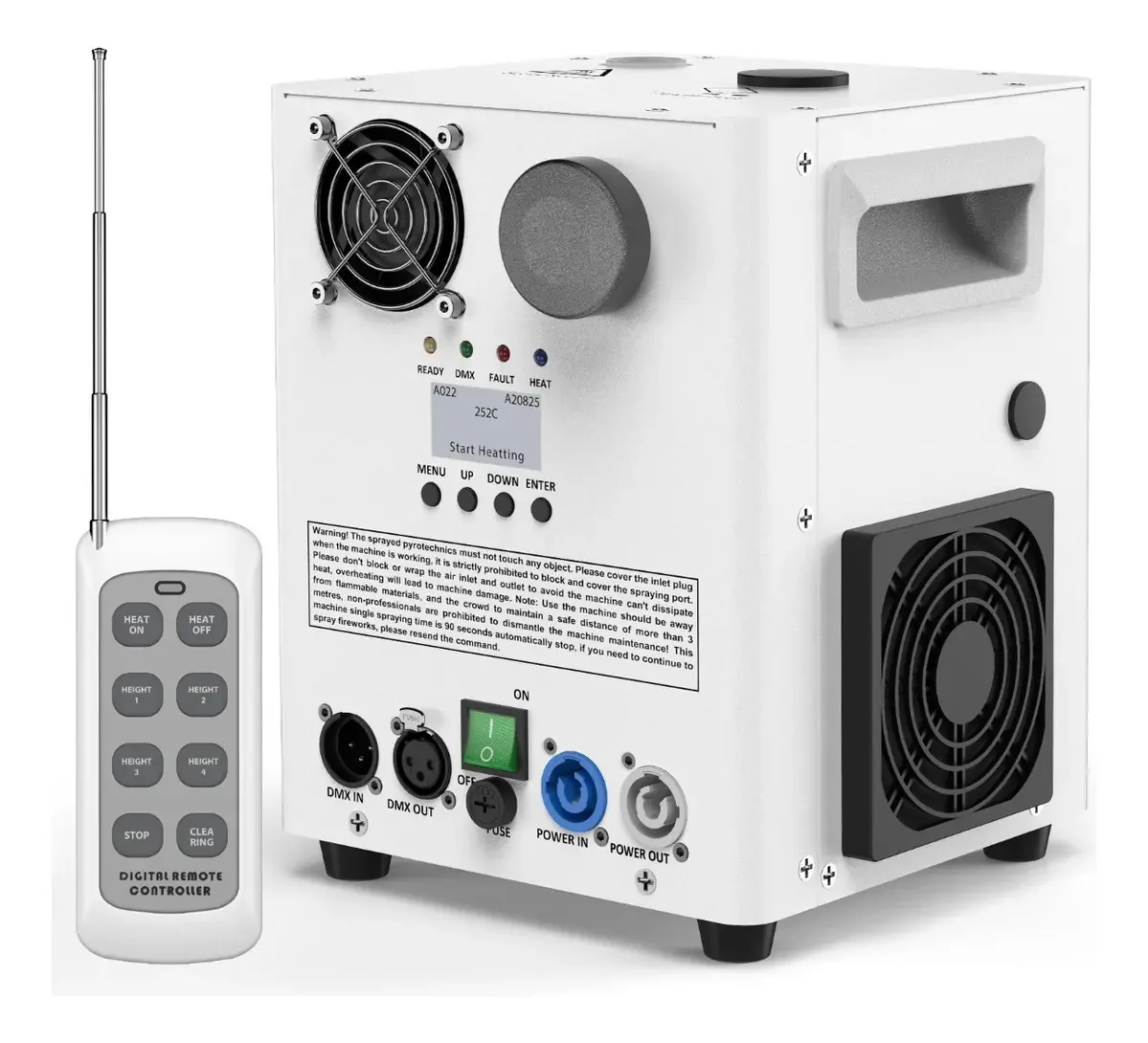Cenas de efeitos especiais de 800wcold Spark Machine